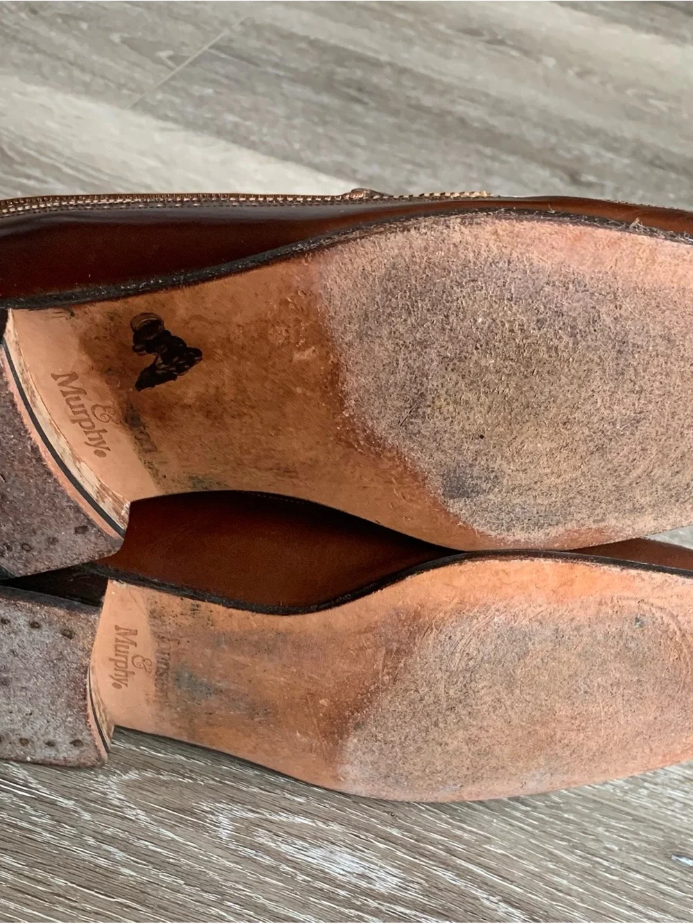 Johnston & Murphy Aristocraft Men’s Brown and White Tassel Loafers Size 8.5